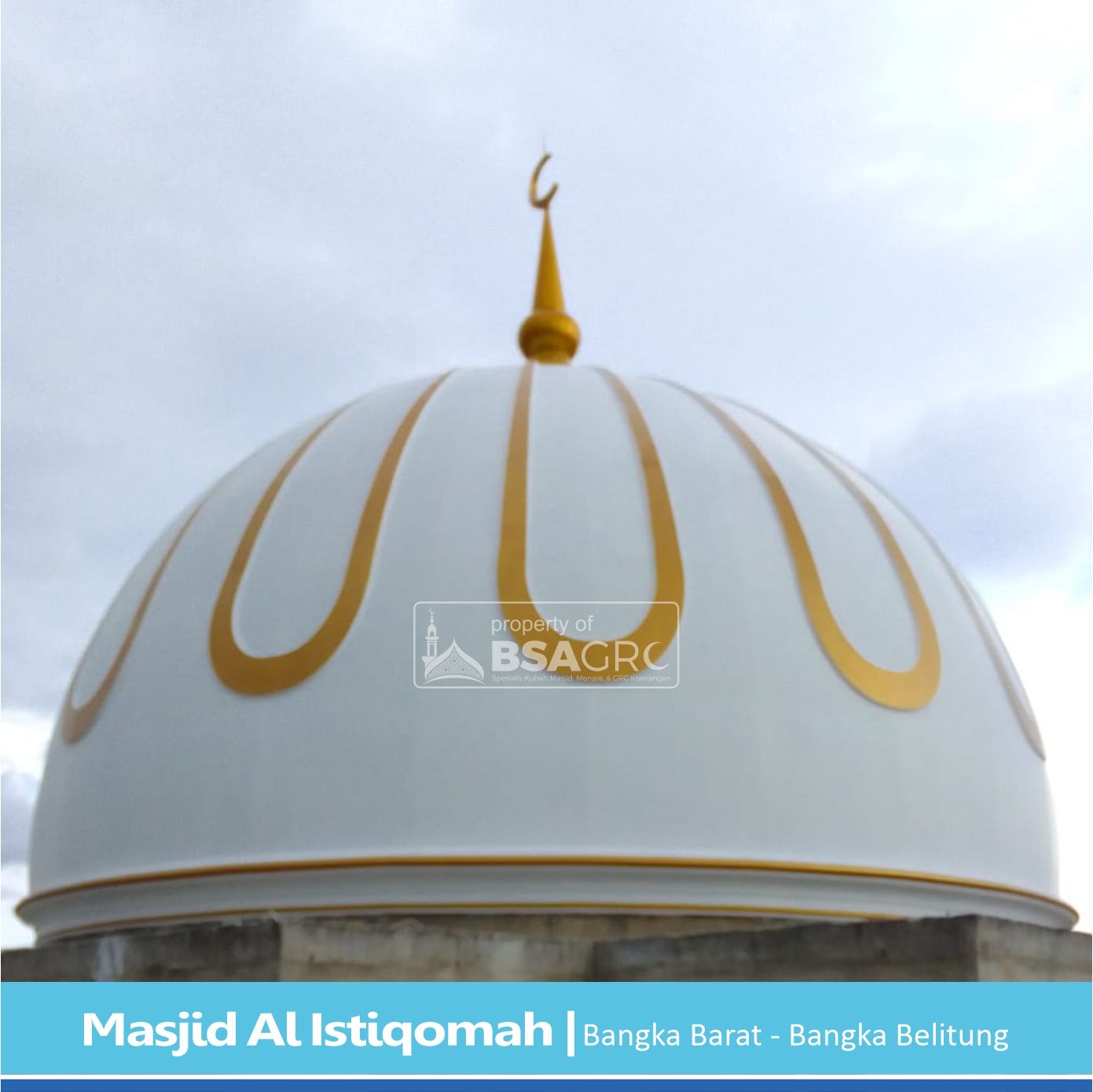 Jasa Pembuatan Kubah Masjid GRC di Agam